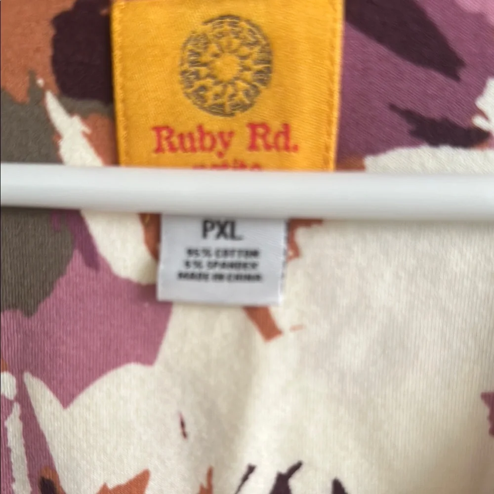 Ruby Rd fall floral top - Picture 3 of 5